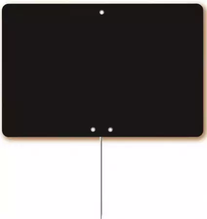 10 Ardoises Noire 20x15 pique inox / 1420