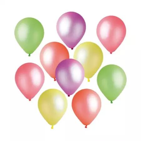 10 BALLONS LATEX FLUO 26 CM