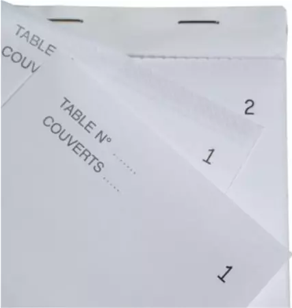 10 Blocs Ma&icirc;tre d\'hotel DUPLI 95x150mm / 1991