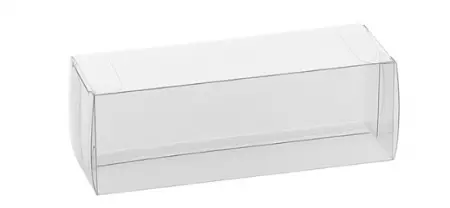 10 Boites Macarons 16x5x5cm TRANSPARENT