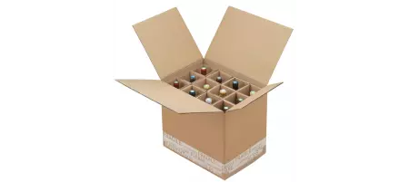 10 Caisses Exp&eacute;dition Renforc&eacute; 12 Bouteilles (voir + croisillons)