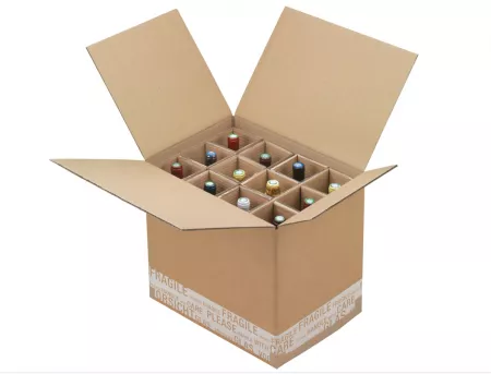 10 Caisses Exp&eacute;dition Renforc&eacute; 12 Bouteilles (voir + croisillons)