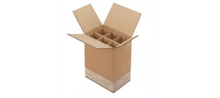 10 Caisses Exp&eacute;diton Renforc&eacute; 6 Bouteilles (voir + croisillons)