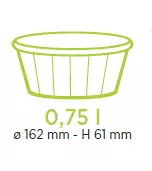 10 CARTY ROND 0,75 L FOND CRISTAL