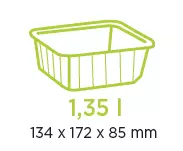 10 Cartybox Cristal PP Inject&eacute; 1.35L