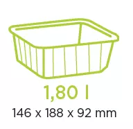 10 Cartybox Cristal PP Inject&eacute; 1.80L