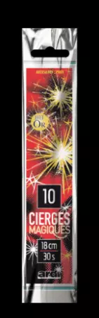 10 Cierges Magiques 18cm