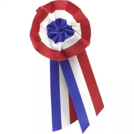 10 cocardes. tricolores tissus 5cm