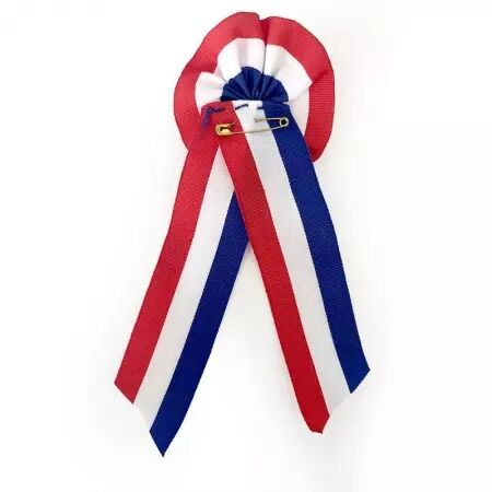 10 cocardes. tricolores tissus 5cm