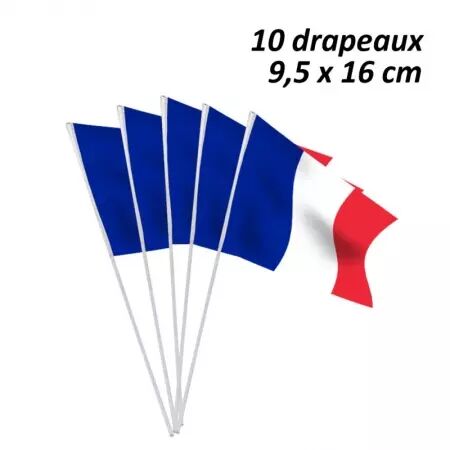 10 Drapeaux 9.5x16cm BBR