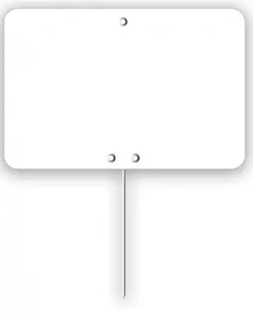 10 Etiquettes Blanches 10x15 pique inox / 9431