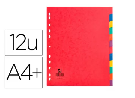 10 Intercalaires QC 12 positions A4 212x310