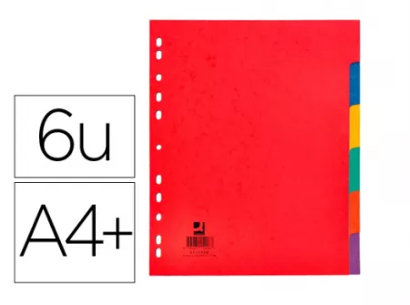10 Intercalaires QC 6 positions A4 212x310