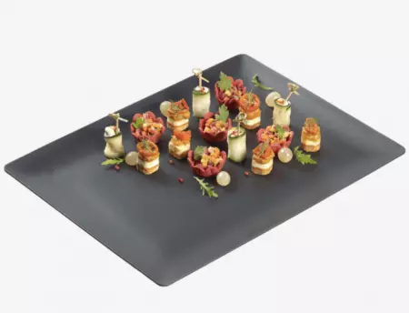 10 Plateaux Fluid\' PP noir 390x290 mm