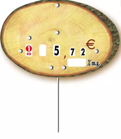 10 Rondins Pique inox 12.5x8  / 9737