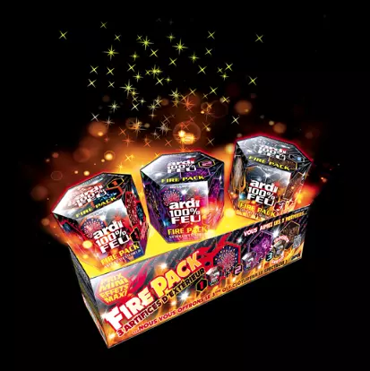 100% FEU-FIRE PACK-BOITE DE 3 COMPACTS
