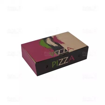 100 Boites Pizza 33x33x3.5 Impression 3 Couleurs