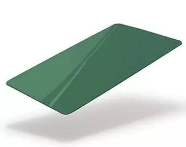 100 Cartes 54x86mm PVC VERT FONCE