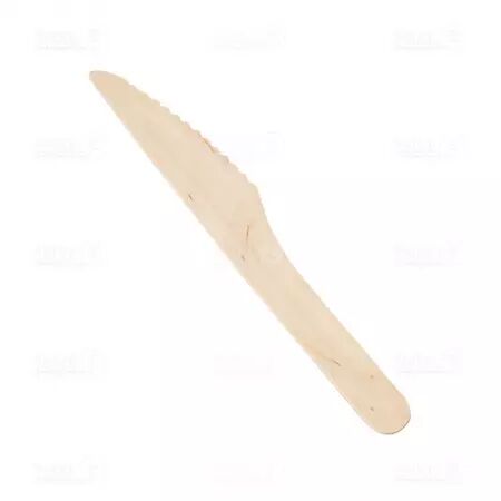 100 Couteaux Bois Lisse 16cm