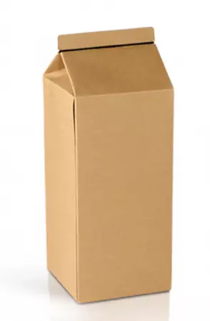100 Emballage Kraft 12+12x29cm MILK BOX