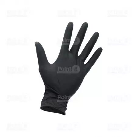 100 Gants Nitrile NOIR Non Poudr&eacute;s Taille XL