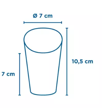 100 GOBELETS A FRITES OUVERTS \'NATURAL\' 9 OZ - 270 ML 200 + 25PE G/M2 &Oslash;7x10,5 CM MARRON CARTON (100% PEFC certifi&eacute;)