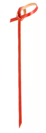 100 Piques bambou ruban 9cm ROUGE