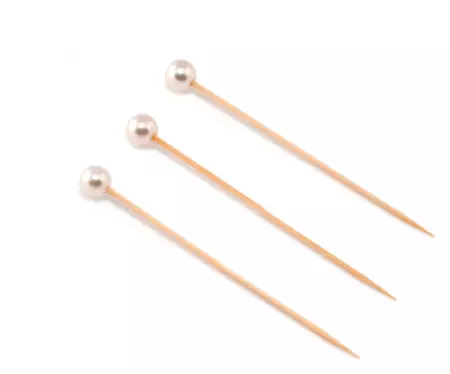 100 Piques Boules Perle 9cm