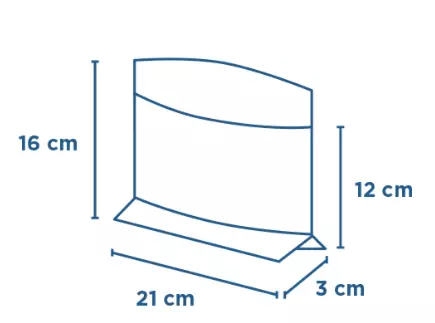 100 Sacs Kangoo &agrave; Fenetre 21x16/12x3cm