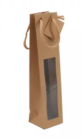 100 Sacs kraft brun 1/2 Bouteille 1F 72+68x310 / 22007