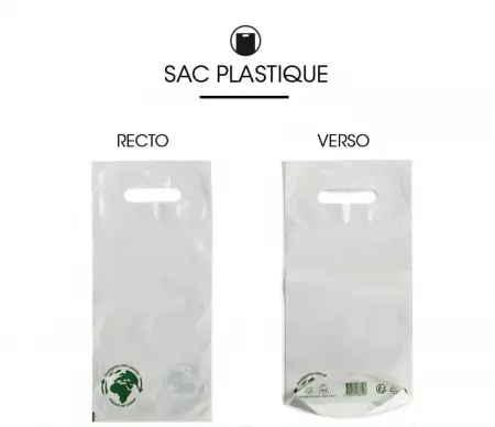 100 Sacs PDR Blanc 1 Bouteilles 16+4x40 55&micro; / 11341