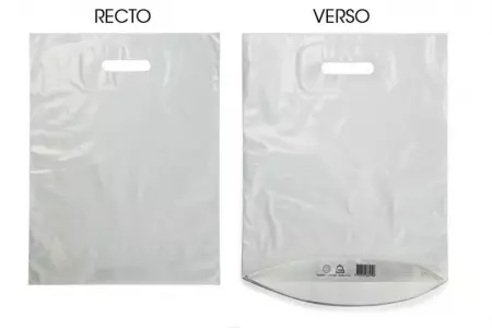 100 Sacs PDS 35x45+4 PCR80% PEBD 50&micro; BLANC