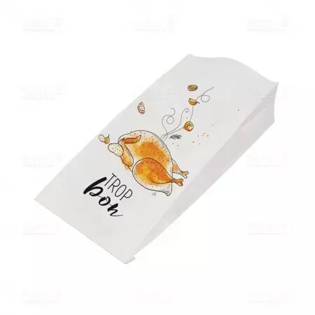 100 Sacs Poulet kraft 70gr Imp 17+7,5x35,5 / KRIN5001PTE