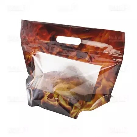 100 Sacs poulets Zip 35x29+7.5cm