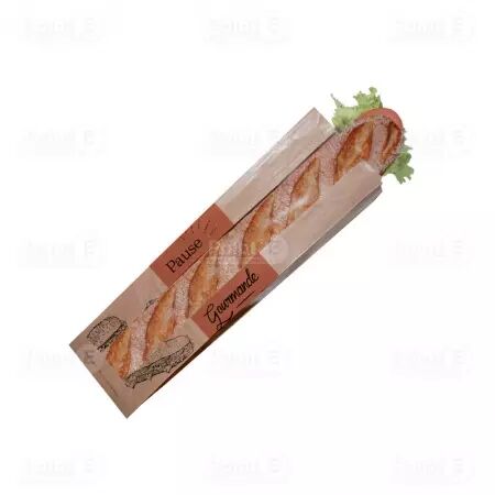 100 Sacs Sandwich Ingraissable + Fenetre 100+60x340mm PAUSE GOURMANDE