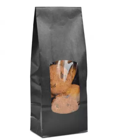 100 SACS SOS FEN NOIR K. VERGE 90G - 10+5,5x28,5cm 100/1200