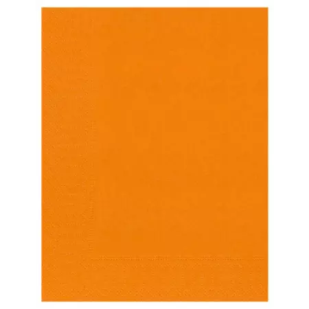 100 Serviettes Ouate 2 plis 30x39 MANDARINE