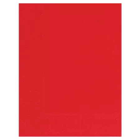 100 Serviettes Ouate 2 plis 30x39 ROUGE