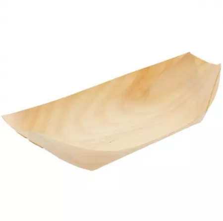 1000 Barquettes Feuilles Bois 19.5x10x2.5 / 109.32