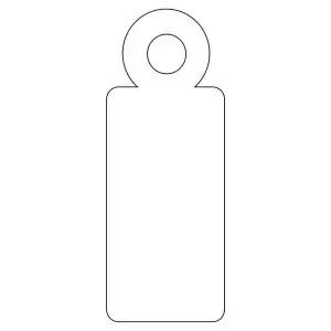 1000 &Eacute;tiquettes &agrave; fil blanches 9 x 24 mm