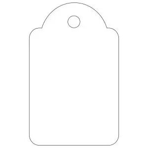 1000 Etiquettes Fil Blanc 18x29 / 00389