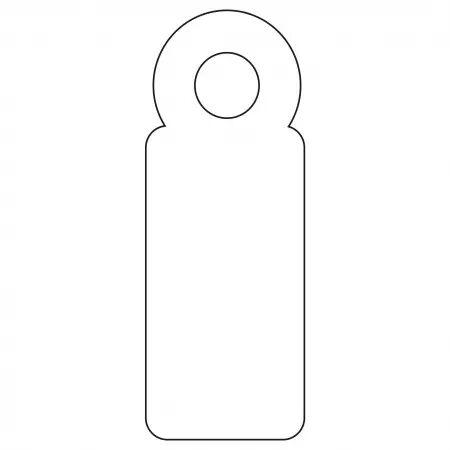 1000 Etiquettes Fil Blanc 7x19 / 00383