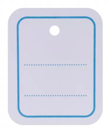 1000 Etiquettes Textile &agrave; trou 39x55