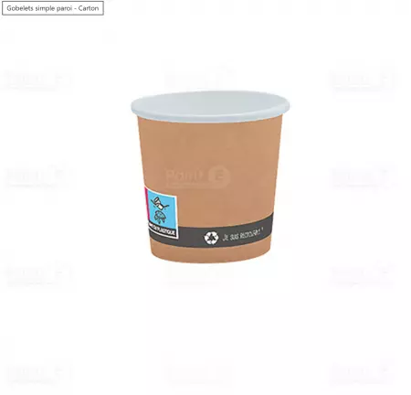 1000 GOBELETS CARTON 16OZ 45CL KRAFT