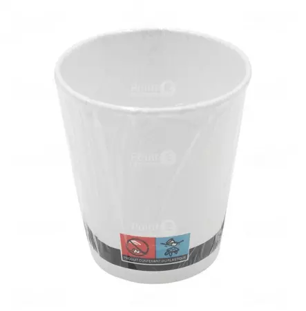 1000 Gobelets Carton Neutre 20cl BLANC Emballage Individuel