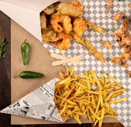 1000 Piques Frites Bois Naturel 8.5cm