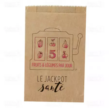 1000 Sacs Fruits 1 KG Kraft 36gr JACKPOT Sant&eacute;