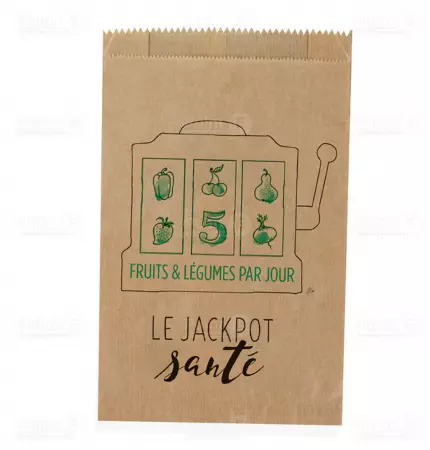 1000 Sacs Fruits 1 KG Kraft 36gr JACKPOT Sant&eacute;