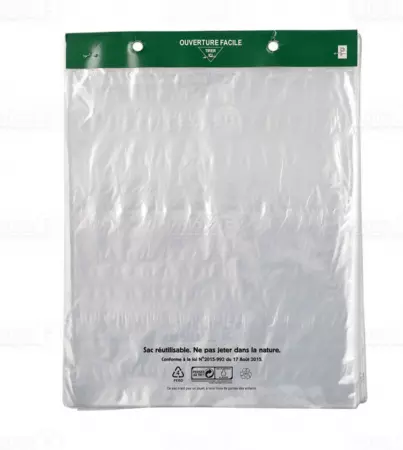1000 Sacs Liasse PEBD 50&micro; Transparents 300x350