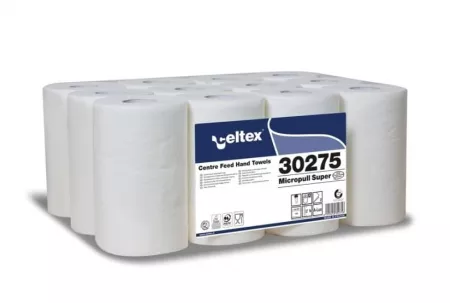 12 BOBINES ESSUIE MAIN BLANC